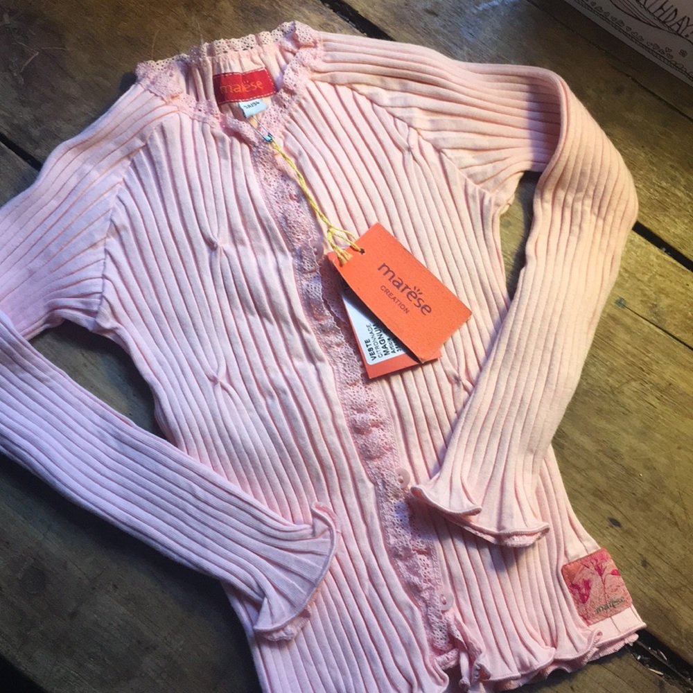 NWT pink kids cardigan super sweet!